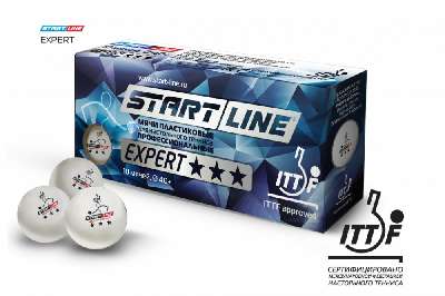 Мячи Start line  EXPERT V40+ 3* (ITTF) (10 шт)