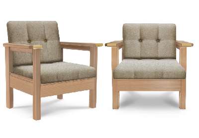 Кресло High-Style Lux ясень  (Дуб натуральный (выкрас),AMETIST_beige)