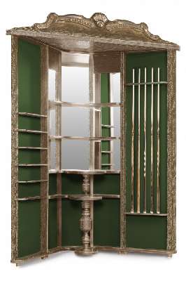 Кабинет Император Голд ясень (Манчестер 60 yellow green ш1,95)