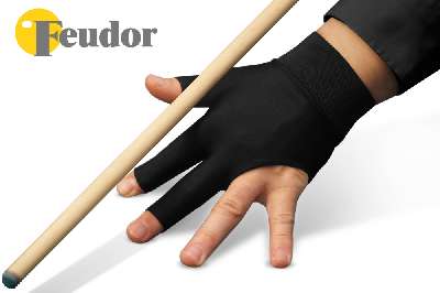 Перчатка-бильярдная Feudor Sport black XL