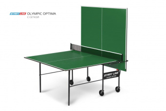 Стол теннисный Olympic Optima Зелёный с сеткой