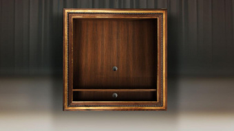 Модуль для TV 1234 х1234 с полкой (Патина)