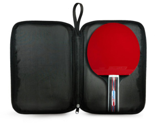 Чехол для теннисной ракетки прямоугольный  (черно-красный)