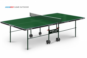 Стол теннисный Game Outdoor с сеткой Зелёный