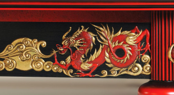 Dragon СБ 12 массив граб (РП, Dragon красный, Manchester 70 Camel ш2.0м, Кожаная сетка, Тиснение золото)