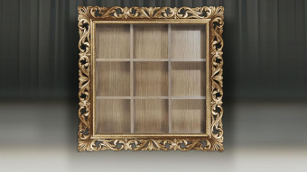 Модуль для книг навесной 1234х1234 (Патина)